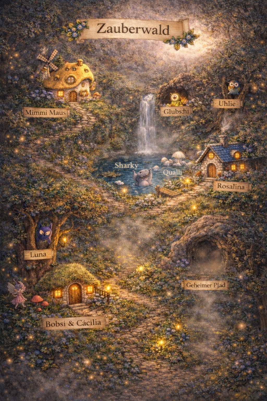 Karte des Zauberwalds